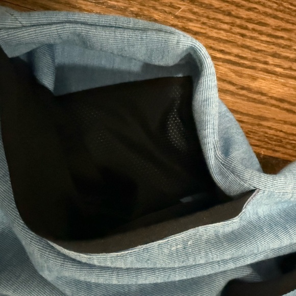 Nike Light Blue Hoodie with Black Details - Picture 3 of 5